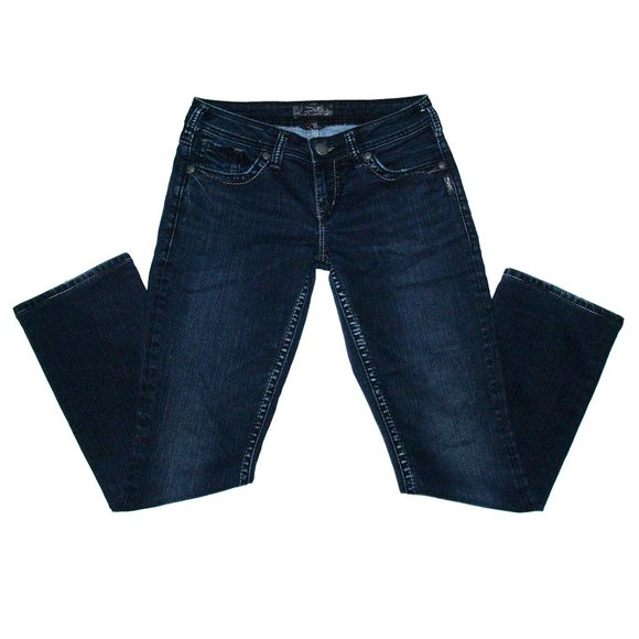 Silver Jeans - AIKO BABY BOOT Women's Blue Denim SAF457 - 28X28 - Picture 4 of 16